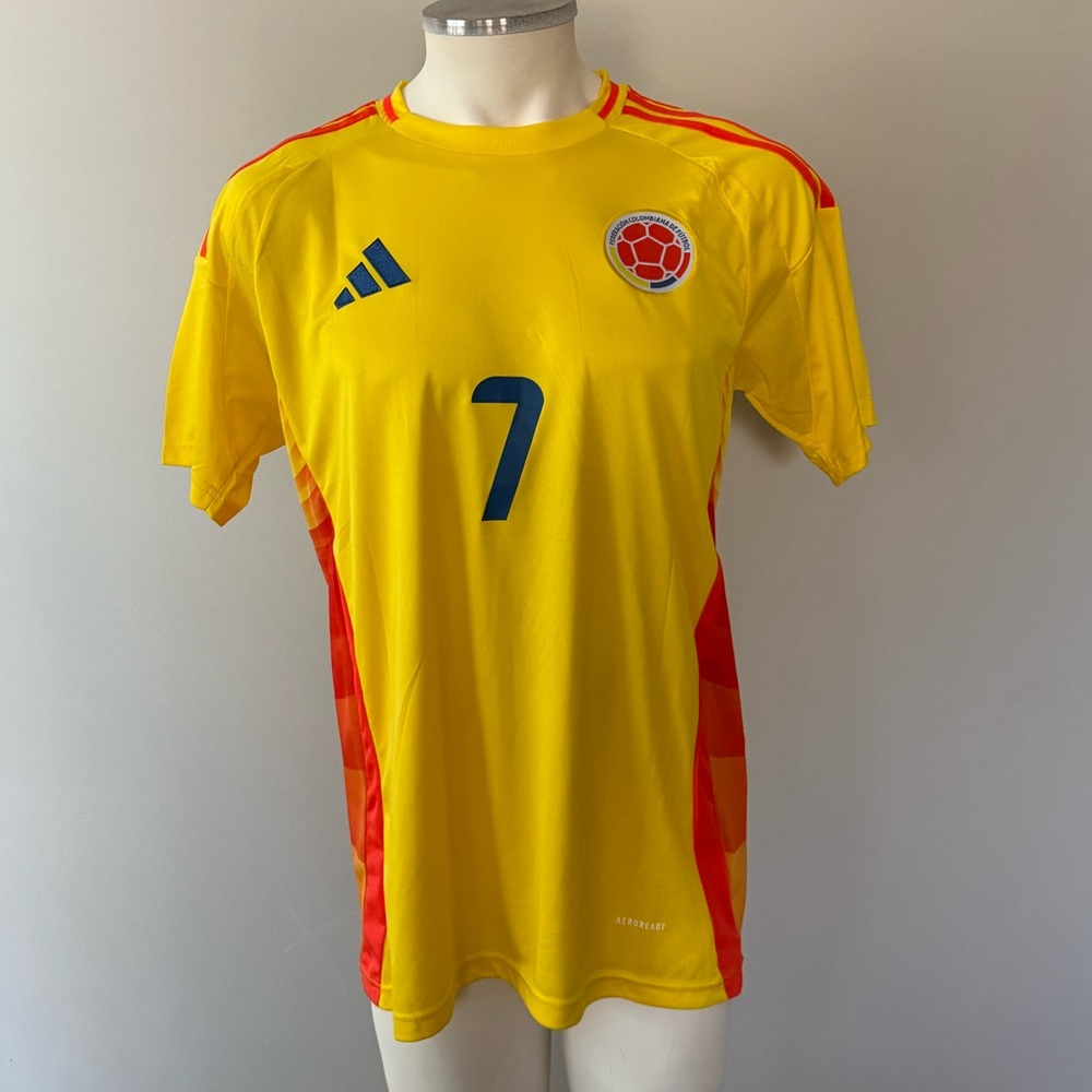 Luis Diaz Colombia National Soccer Team New Men’s Home Yellow Soccer Jersey